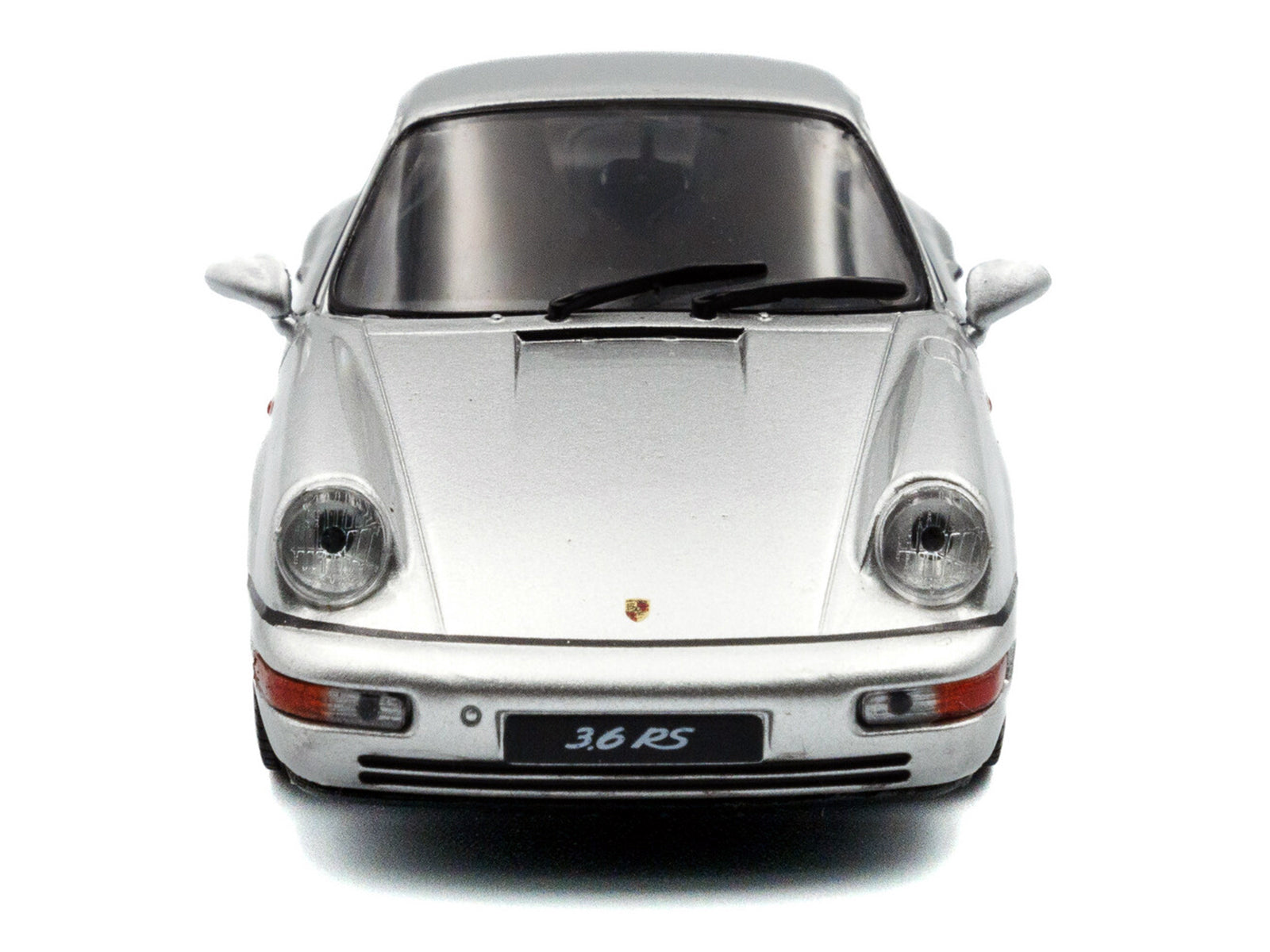 1994 Porsche 911 (964) RS Silver Metallic with Black Stripes 1/43 Diecast Model Car by Solido - image 5