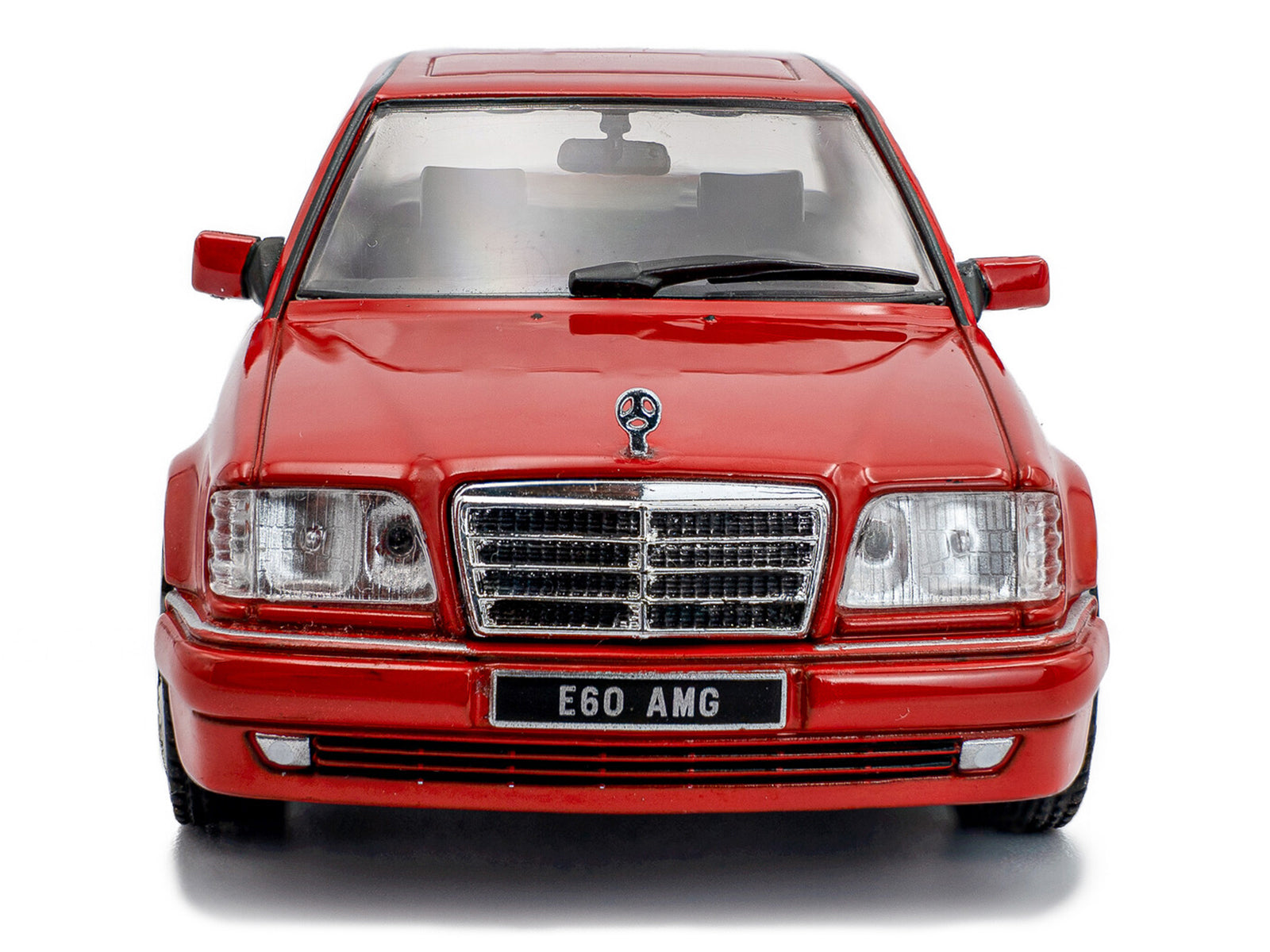 1994 Mercedes-Benz (W124) E60 AMG Signal Red 1/43 Diecast Model Car by Solido - image 4