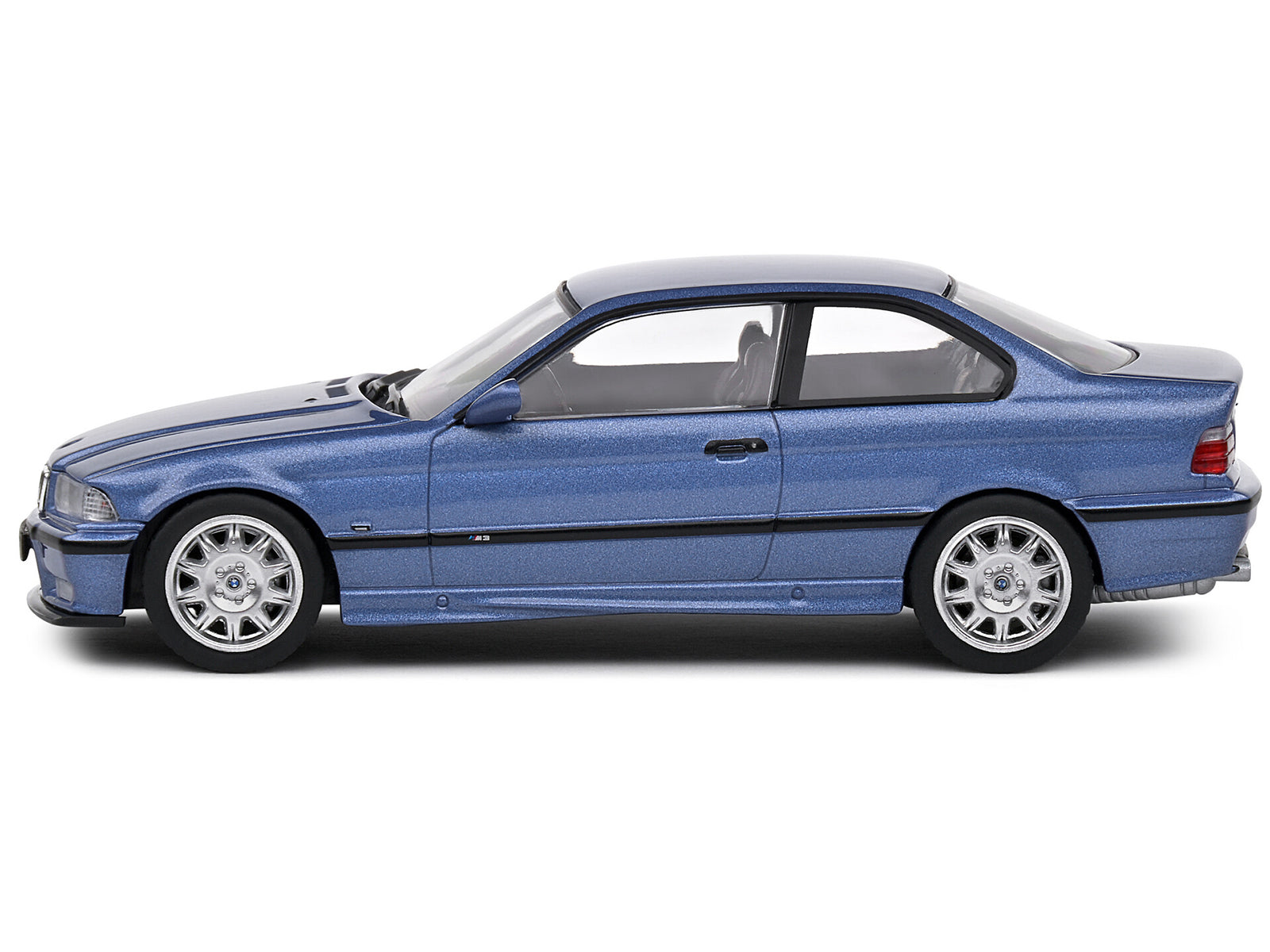1999 BMW E36 M3 Coupe Estoril Blue Metallic 1/43 Diecast Model Car by Solido - image 2
