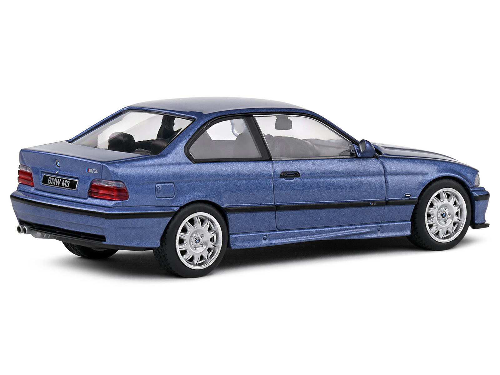 1999 BMW E36 M3 Coupe Estoril Blue Metallic 1/43 Diecast Model Car by Solido - image 3