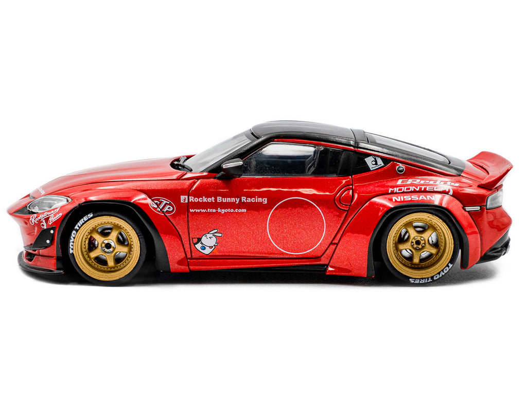 2022 Nissan Pandem Fairlady Z RHD (Right Hand Drive) Red Metallic with Black Top 1/43 Diecast Model Car by Solido - image 2