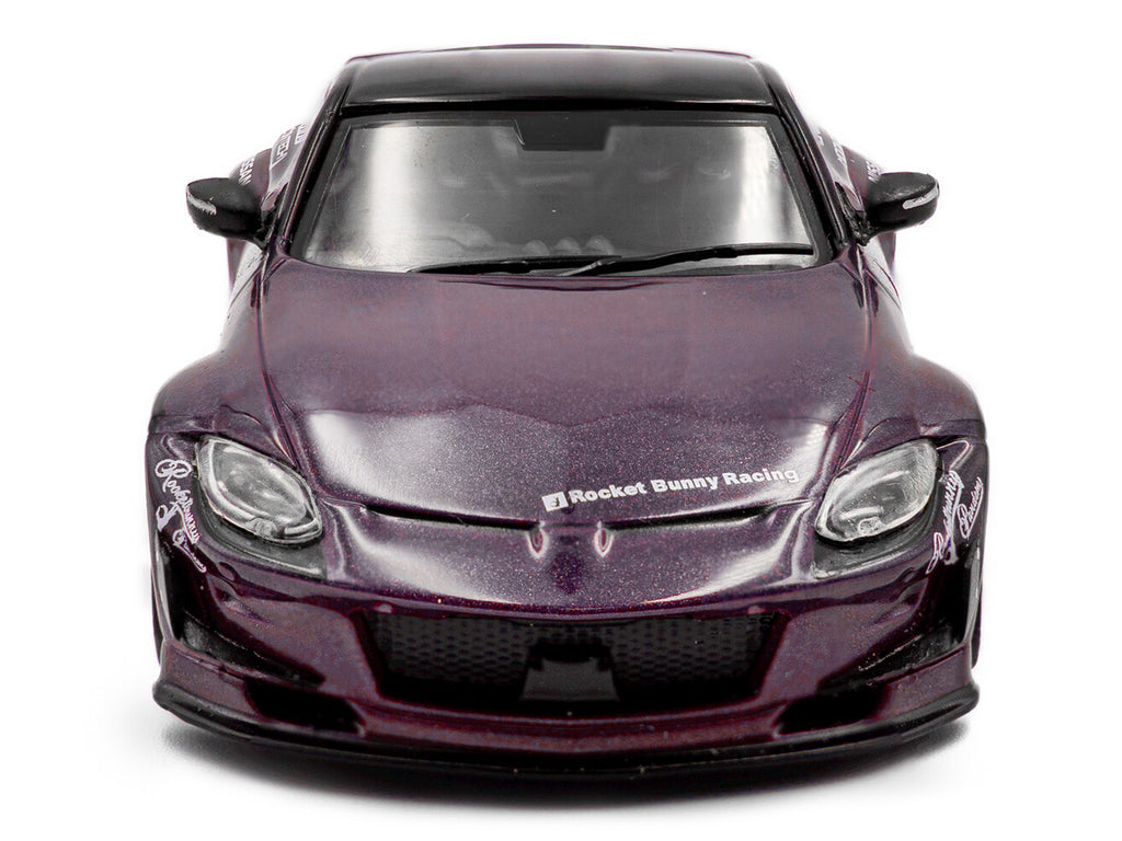 2022 Nissan Pandem Fairlady Z RHD (Right Hand Drive) Purple Metallic with Black Top 1/43 Diecast Model Car by Solido - image 4