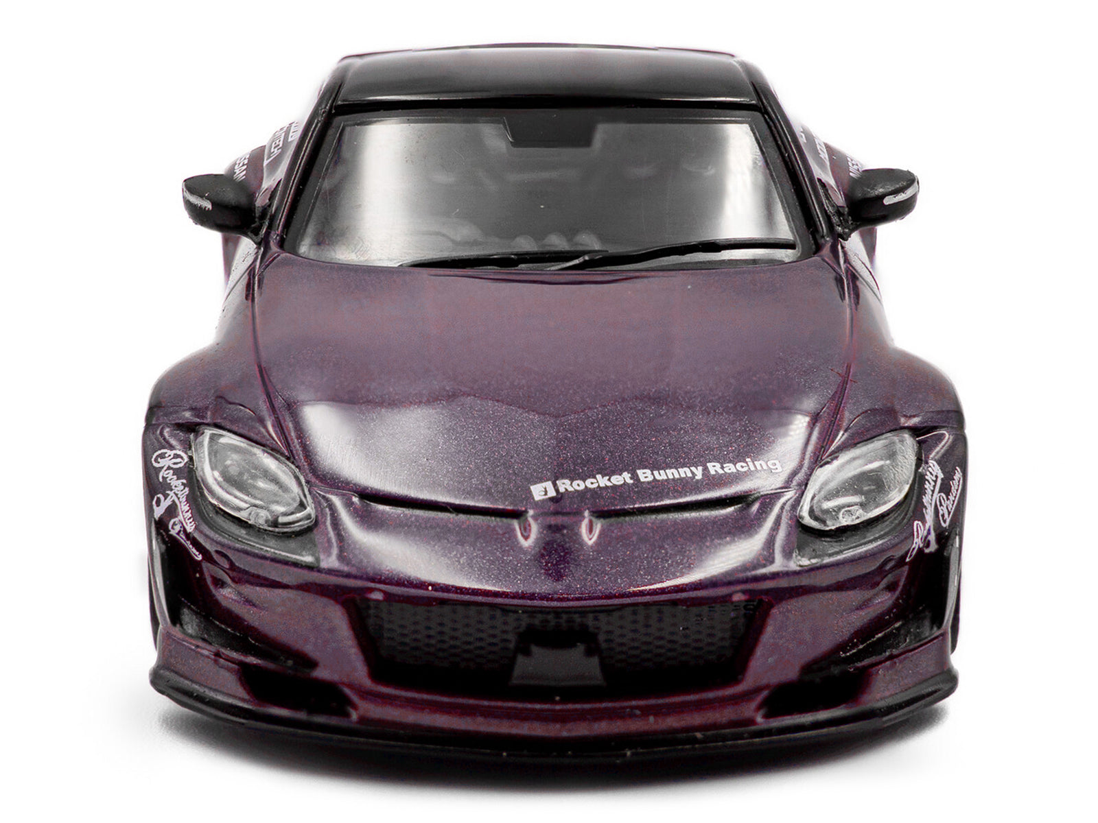 2022 Nissan Pandem Fairlady Z RHD (Right Hand Drive) Purple Metallic with Black Top 1/43 Diecast Model Car by Solido - image 4
