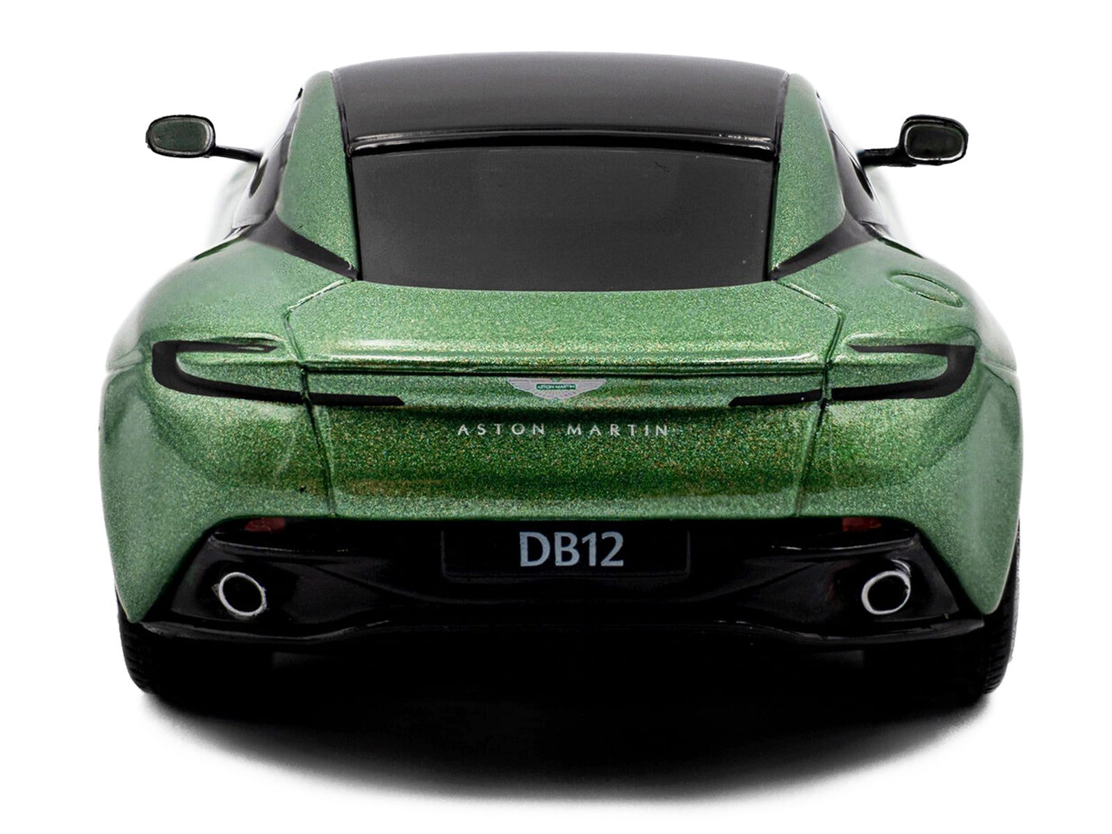 2023 Aston Martin DB12 Coupe Iridescent Emerald Metallic with Black Top 1/43 Diecast Model Car by Solido - image 5