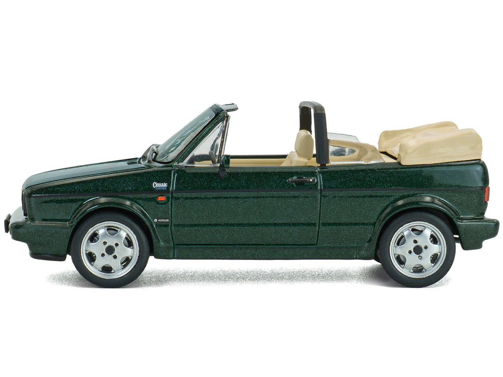 1992 Volkswagen Golf Cabrio Classic Line Classic Green Metallic 1/43 Diecast Model Car by Solido - image 2