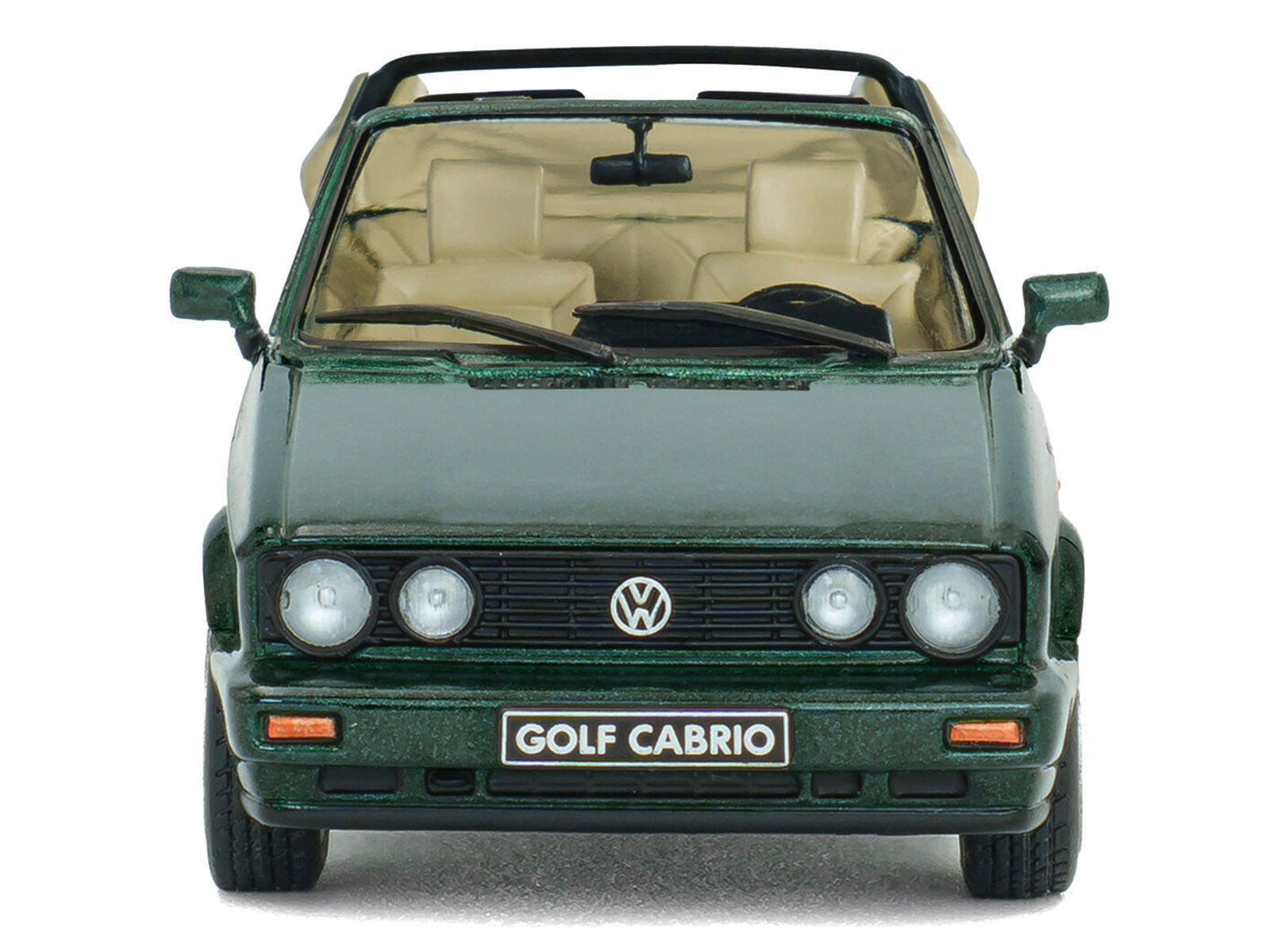 1992 Volkswagen Golf Cabrio Classic Line Classic Green Metallic 1/43 Diecast Model Car by Solido - image 4
