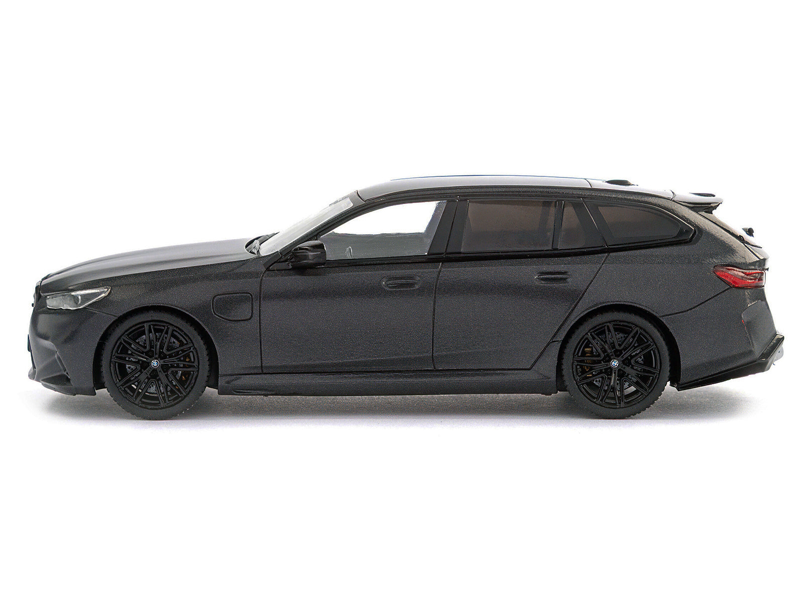 2024 BMW M5 Touring Frozen Deep Gray Metallic with Black Top 1/43 Diecast Model Car by Solido - image 2