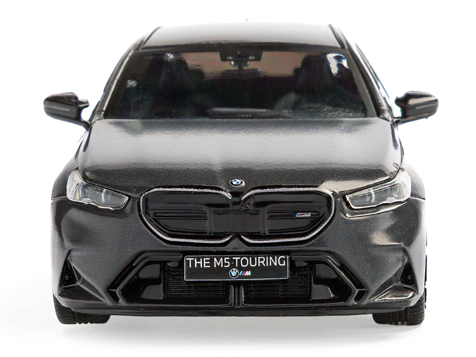 2024 BMW M5 Touring Frozen Deep Gray Metallic with Black Top 1/43 Diecast Model Car by Solido - image 4