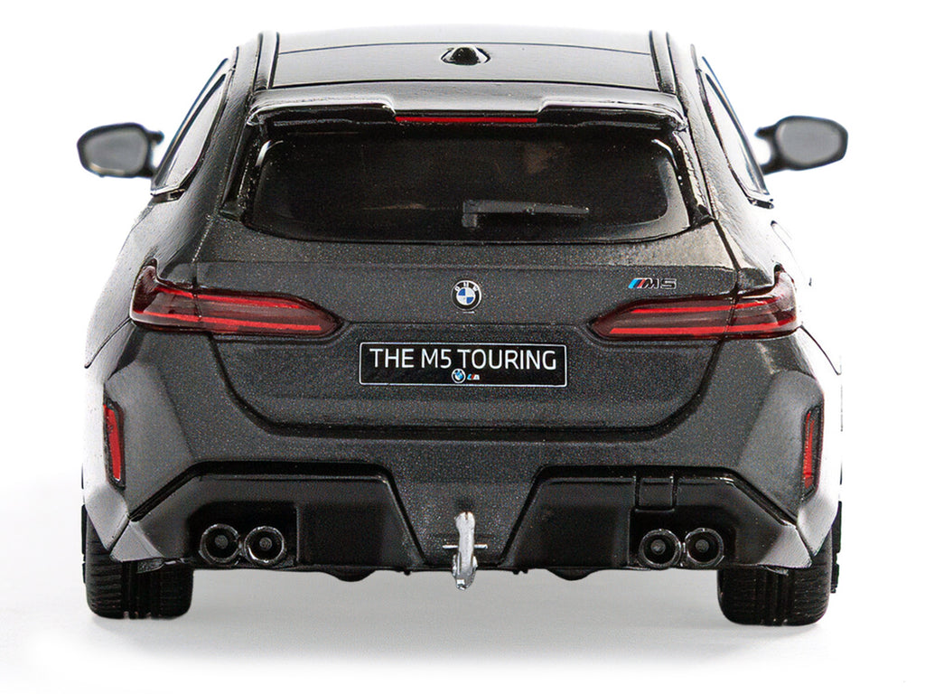 2024 BMW M5 Touring Frozen Deep Gray Metallic with Black Top 1/43 Diecast Model Car by Solido - image 5