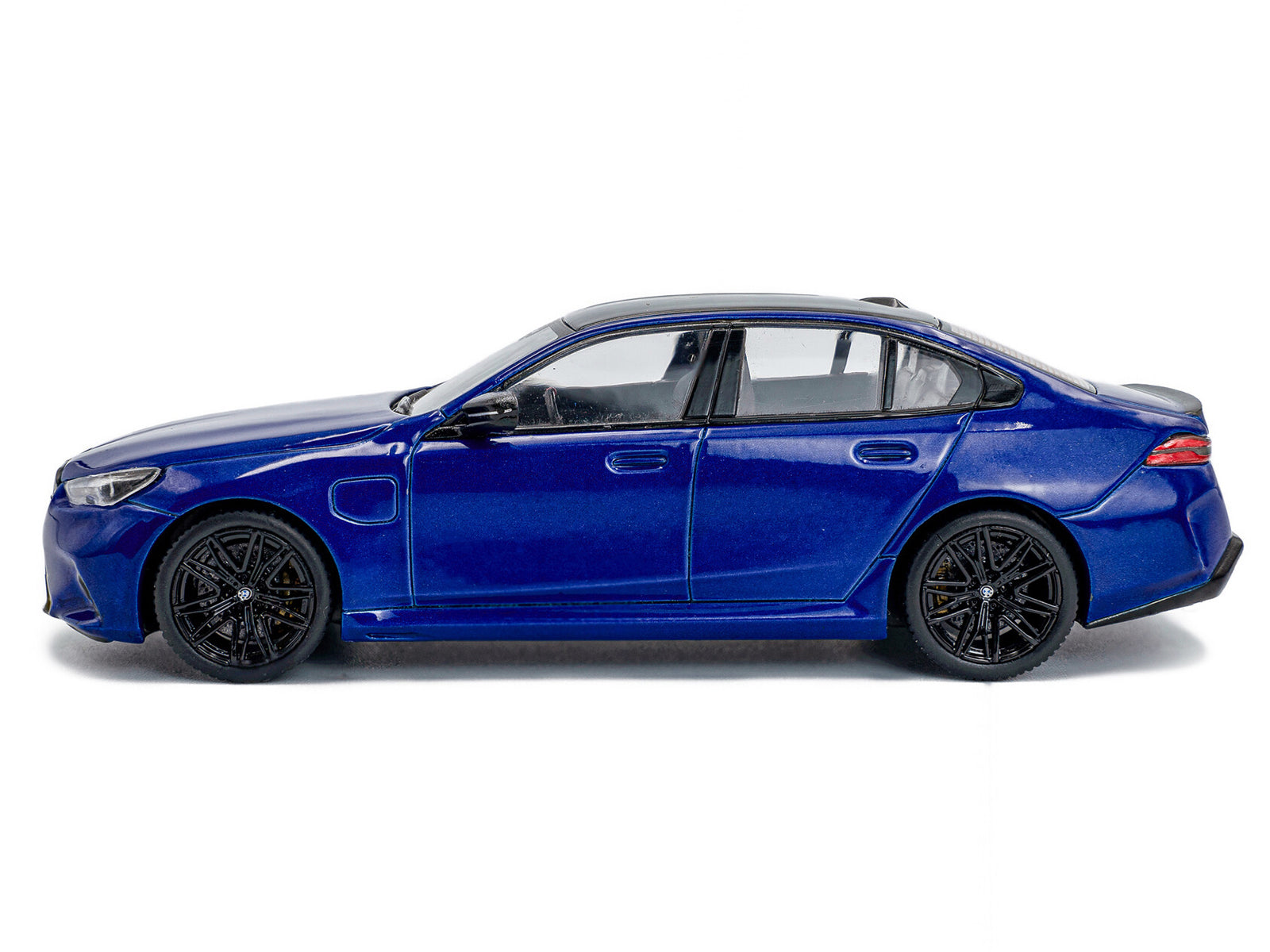 2024 BMW M5 Sedan Marina Bay Blue Metallic with Black Top 1/43 Diecast Model Car by Solido - image 2