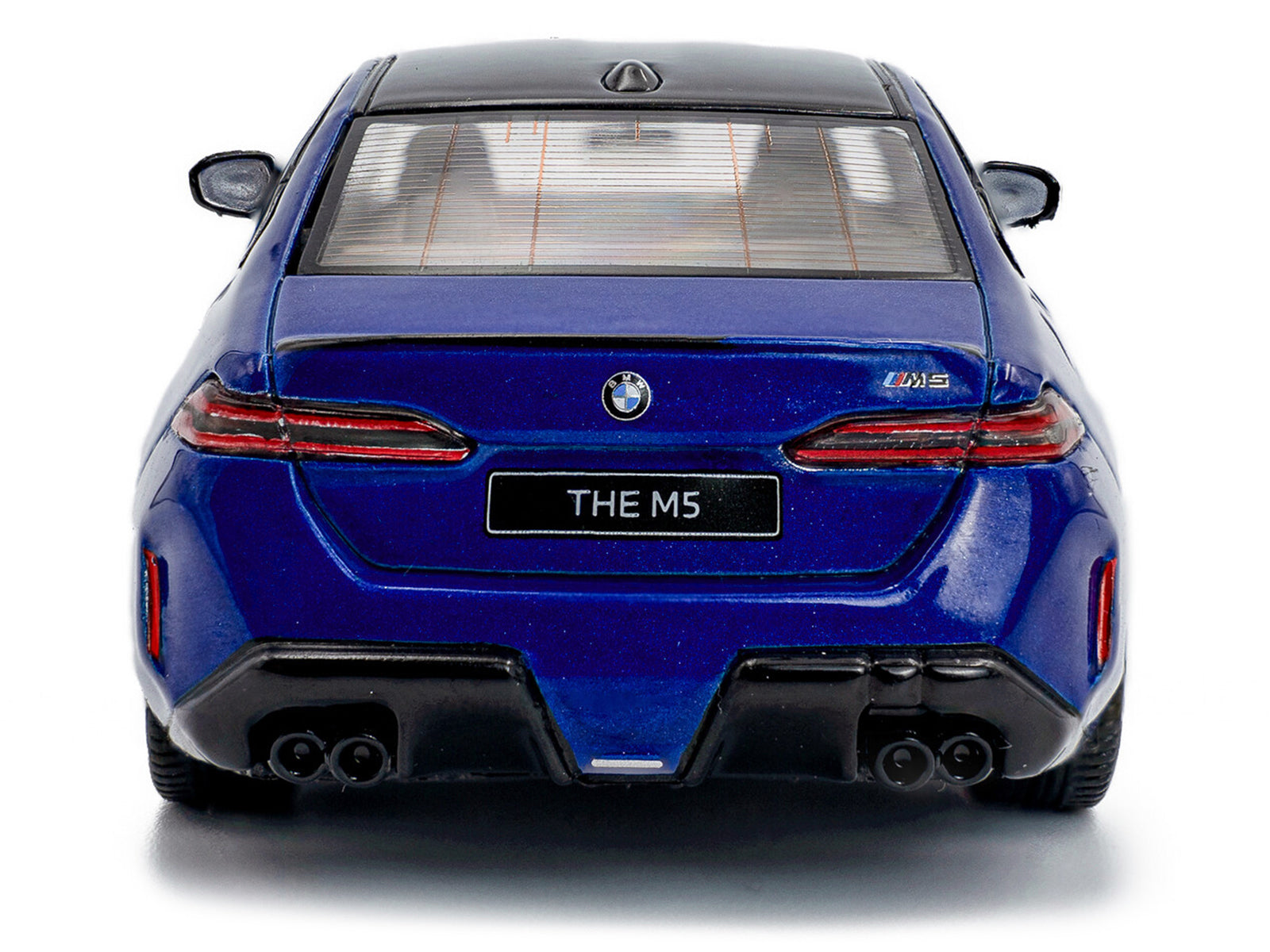 2024 BMW M5 Sedan Marina Bay Blue Metallic with Black Top 1/43 Diecast Model Car by Solido - image 5