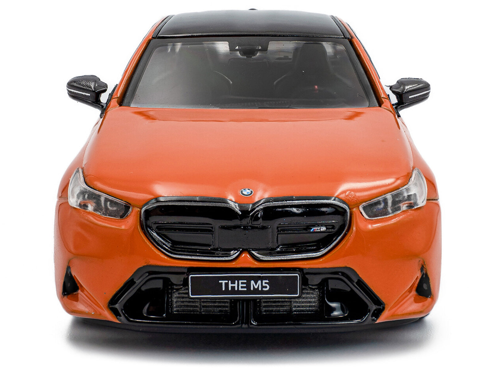 2024 BMW M5 Sedan Fire Orange III with Black Top 1/43 Diecast Model Car by Solido - image 4