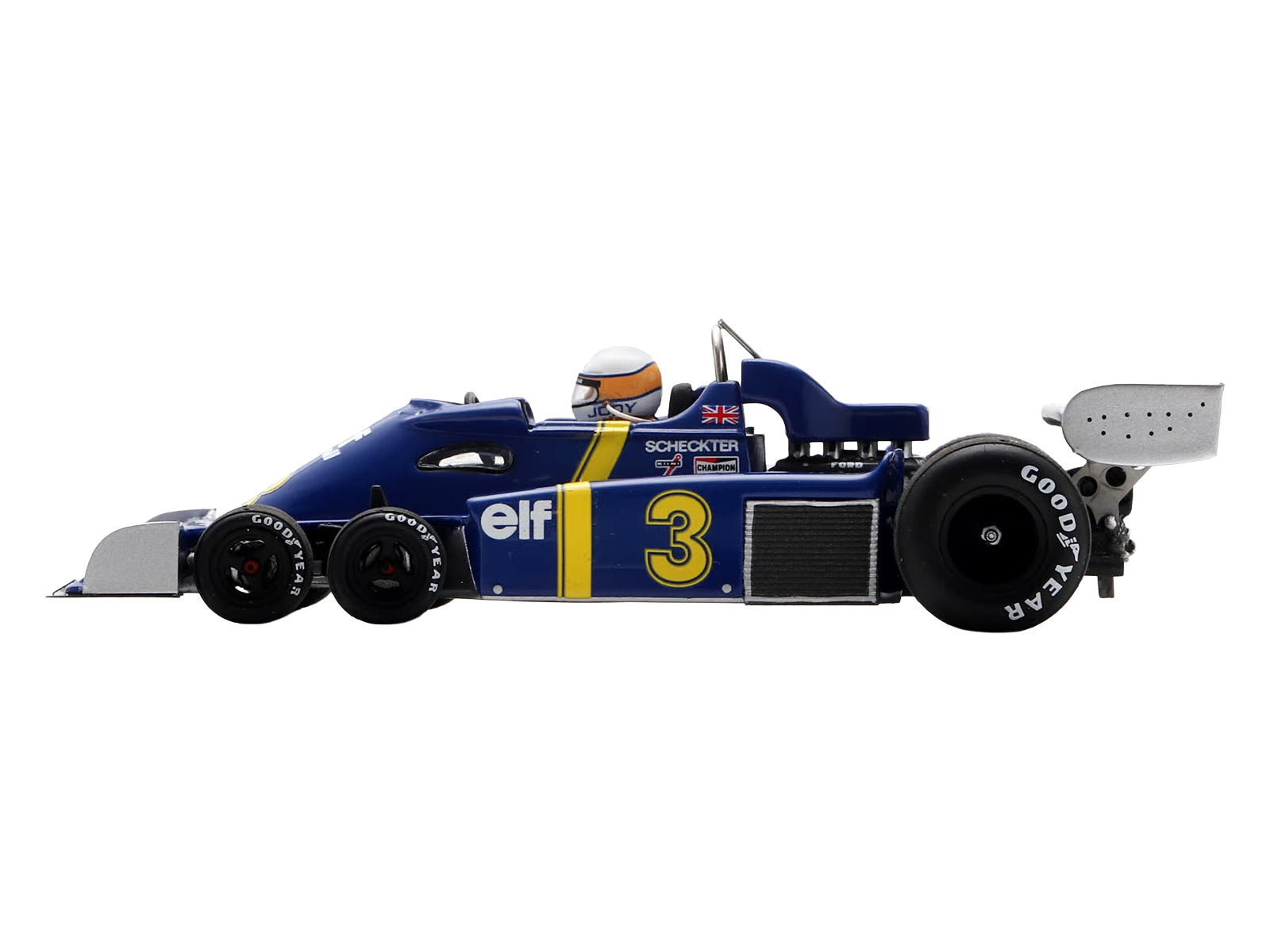 Tyrrell P34 #3 Jody Scheckter Formula One F1 "Belgian GP" (1976) with Driver 1/43 Model Car by Spark