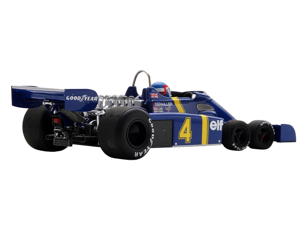 Tyrrell P34 #4 Patrick Depailler 2nd Place Formula One F1 "Swedish GP" (1976) with Driver 1/43 Model Car by Spark