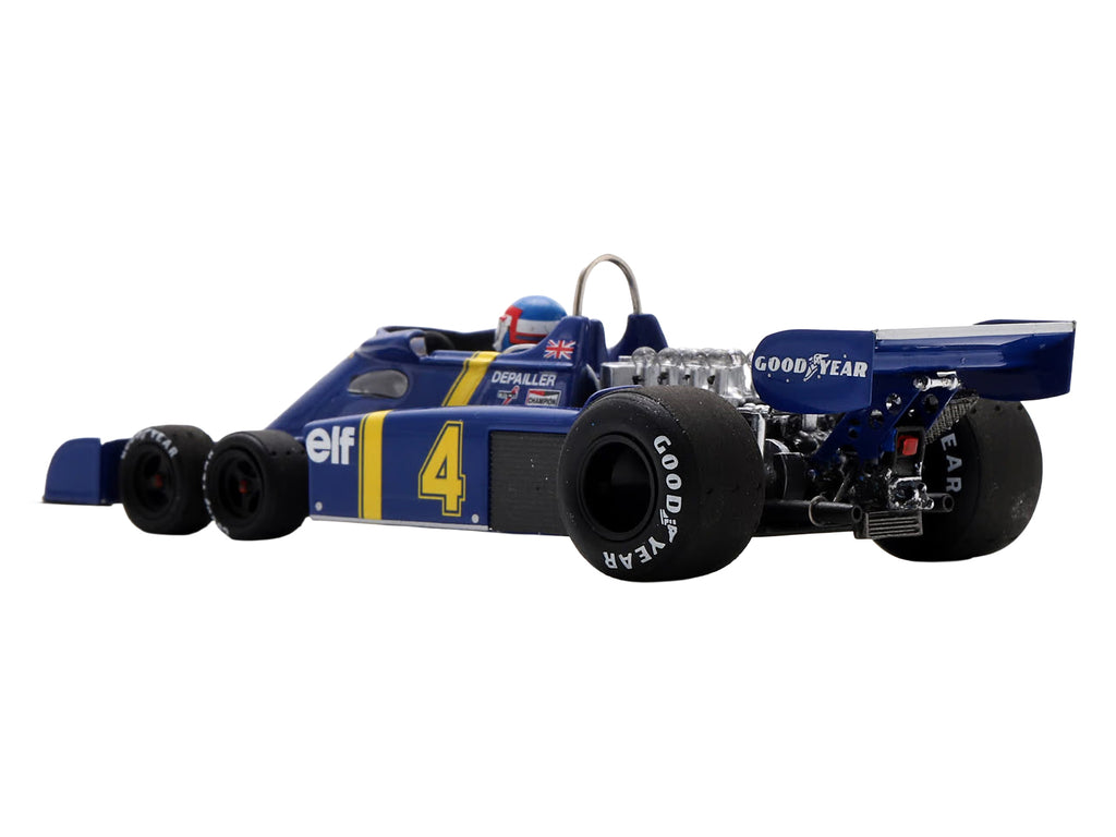 Tyrrell P34 #4 Patrick Depailler 2nd Place Formula One F1 "Swedish GP" (1976) with Driver 1/43 Model Car by Spark
