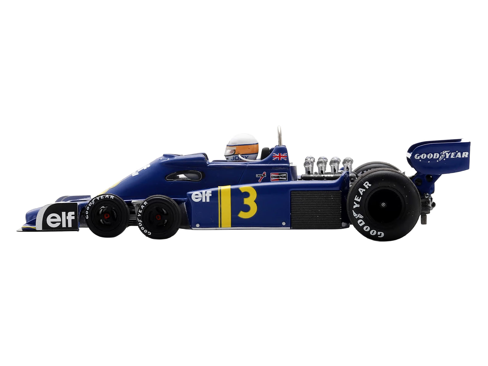 Tyrrell P34 #3 Jody Scheckter Formula One F1 "Dutch GP" (1976) with Driver 1/43 Model Car by Spark