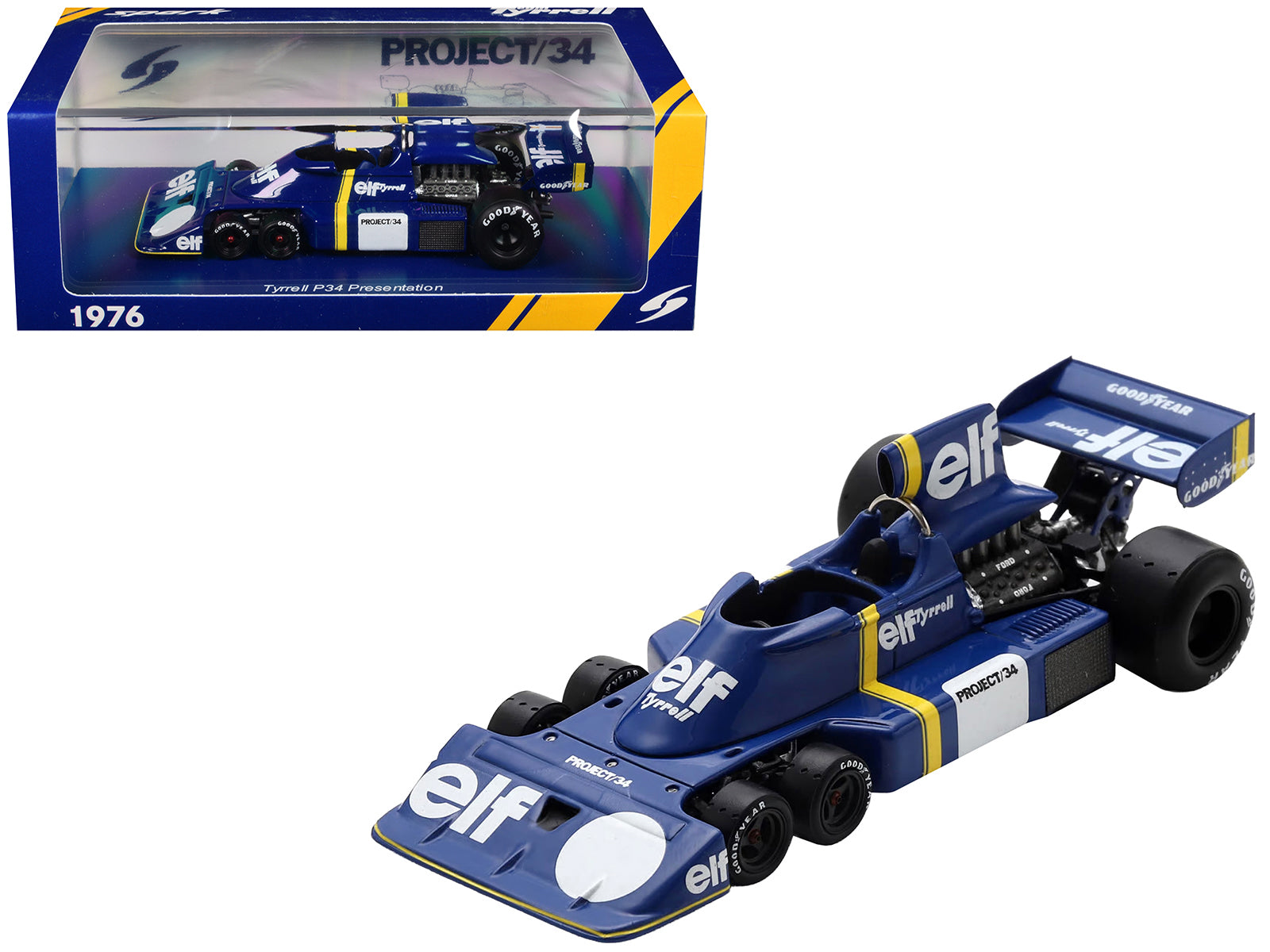 Tyrrell P34 "Presentation" Formula One F1 "World Championship" (1976) 1/43 Model Car by Spark