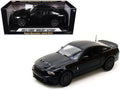 2013 Ford Shelby Mustang Cobra GT500 SVT Black with Black Stripes 1/18 Diecast Car Model by Shelby Collectibles