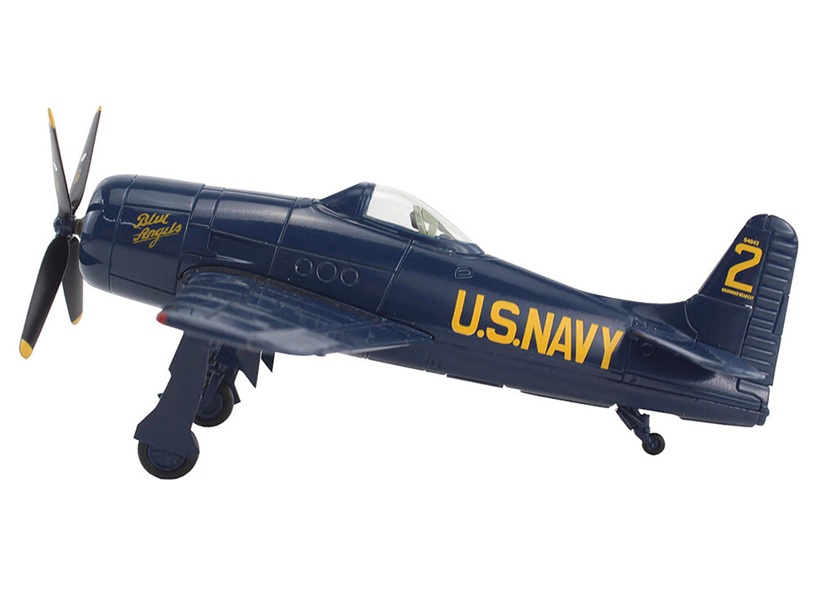 Grumman F8F Bearcat Fighter Aircraft "Blue Angels #2" (1946) United States Navy "SkyMax Models" Series 1/72 Diecast Model by Hobby Master - image 2