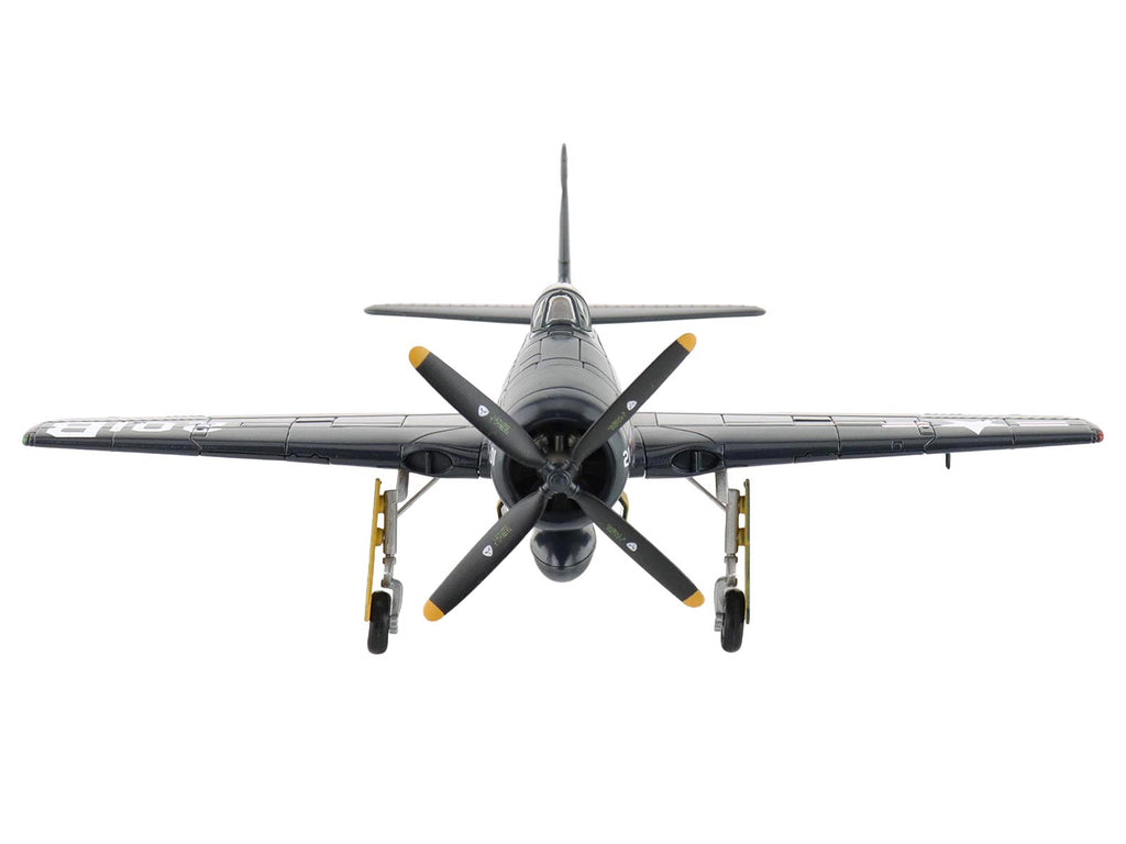 Grumman F8F-2P Bearcats Fighter Aircraft "121714 Duxford (Restored Plane)" (2014) United States Navy "SkyMax Flying Heroes" 1/72 Diecast Model by Hobby Master - image 3