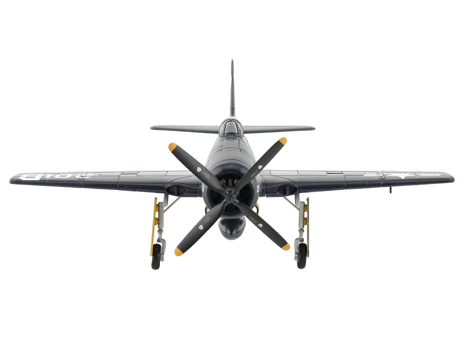 Grumman F8F-2P Bearcats Fighter Aircraft "121714 Duxford (Restored Plane)" (2014) United States Navy "SkyMax Flying Heroes" 1/72 Diecast Model by Hobby Master - image 3