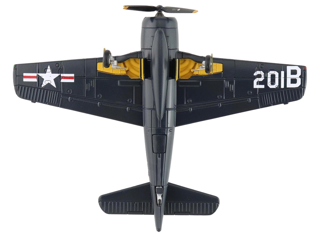 Grumman F8F-2P Bearcats Fighter Aircraft "121714 Duxford (Restored Plane)" (2014) United States Navy "SkyMax Flying Heroes" 1/72 Diecast Model by Hobby Master - image 5