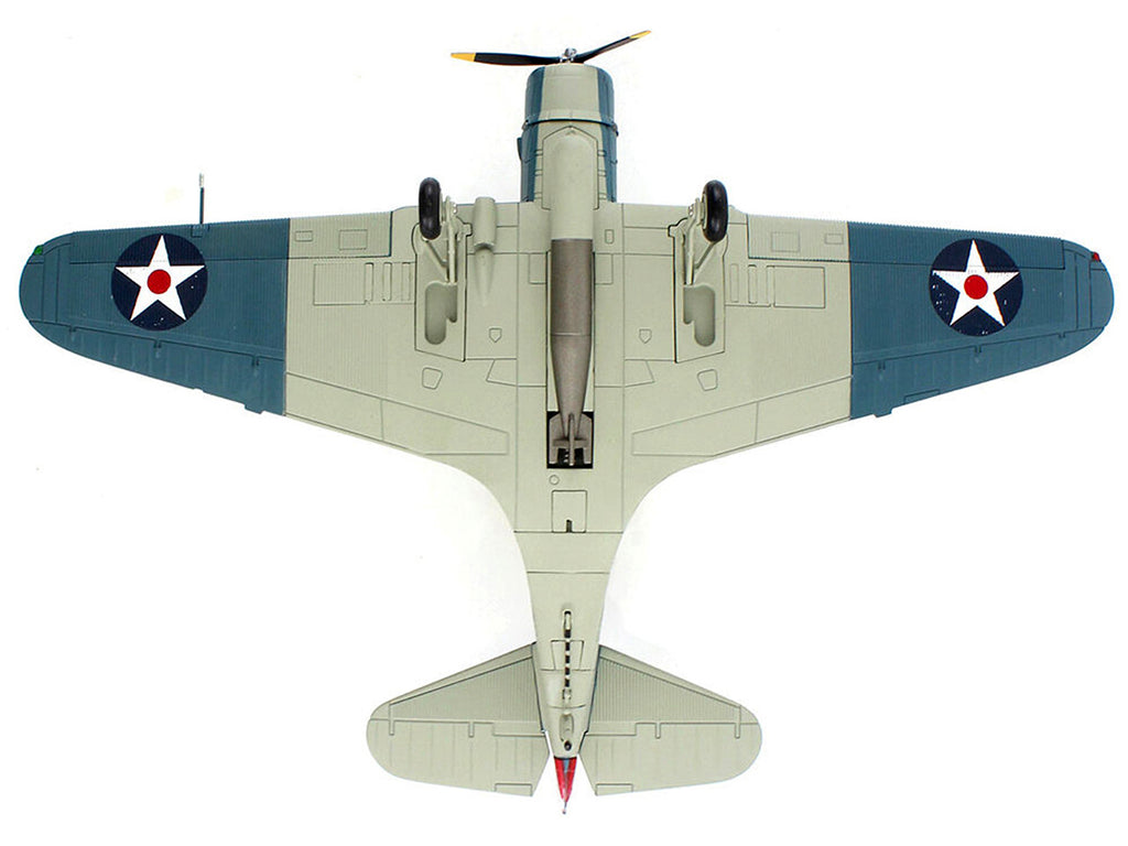 Douglas TBD-1 Devastator Bomber Aircraft "Lt. Cdr. James Brett VT-2 USS Lexington" (1942) United States Navy "SkyMax Models" Series 1/72 Diecast Model by Hobby Master - image 4