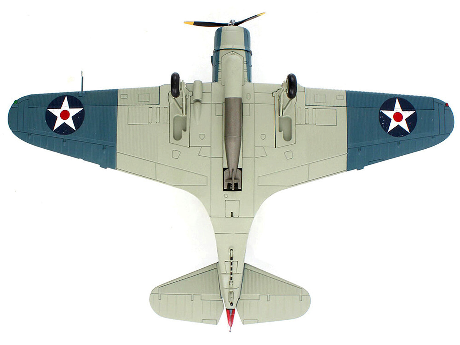 Douglas TBD-1 Devastator Bomber Aircraft "Lt. Cdr. James Brett VT-2 USS Lexington" (1942) United States Navy "SkyMax Models" Series 1/72 Diecast Model by Hobby Master - image 4