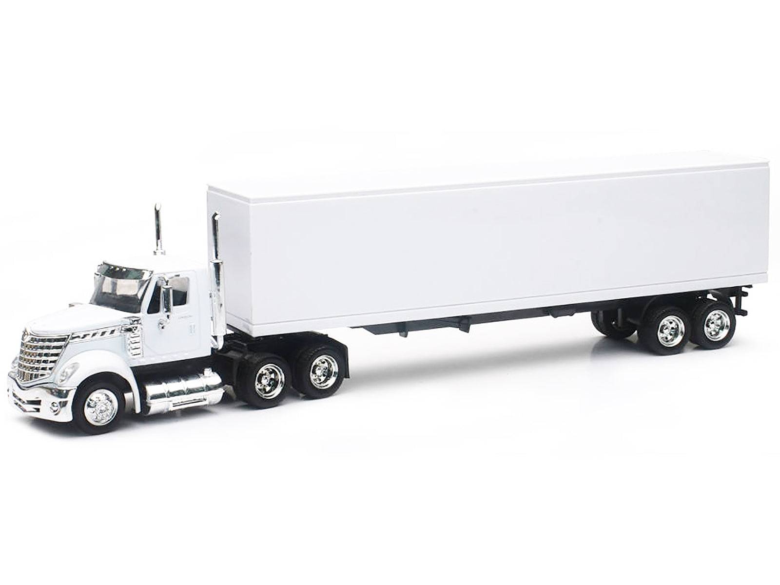International LoneStar Truck with Dry Goods Trailer White "Long Haul Truckers" Series 1/43 Diecast Model by New Ray - image 2
