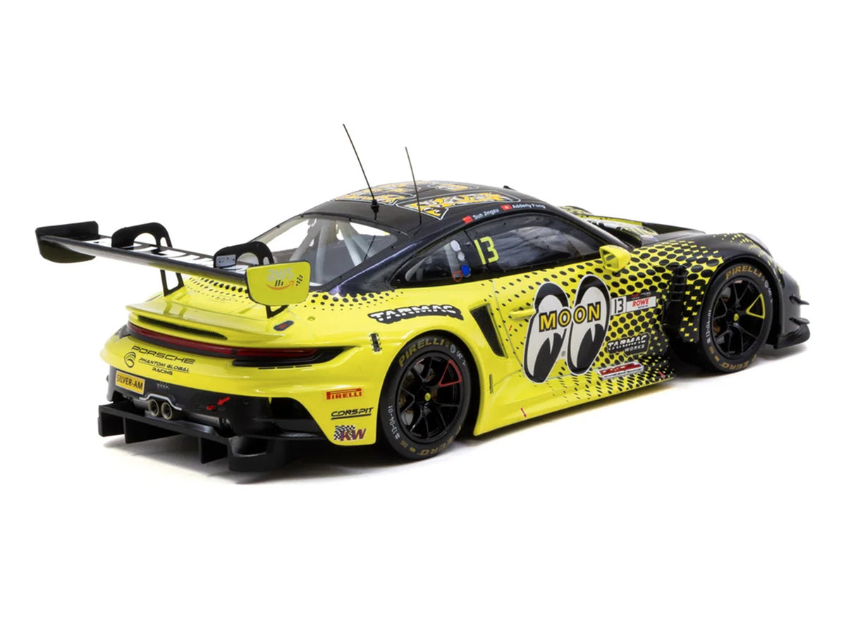 Porsche 911 GT3 R (992) #13 Sun Jingzu - Adderly Fong "Phantom Global Racing - Mooneyes" "GT World Challenge Asia - Fuji Speedway" (2025) "Hobby18" Series 1/18 Diecast Model Car by Tarmac Works - image 3