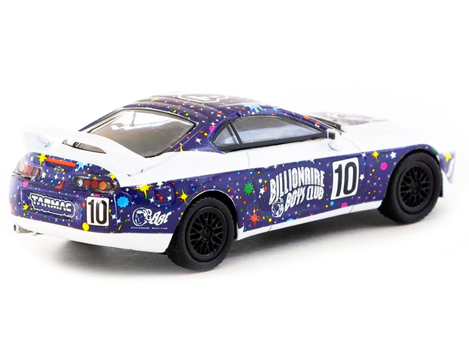Toyota Supra RHD (Right Hand Drive) #10 "Billionaire Boys Club" Purple and White with Graphics "Hobby64" Series 1/64 Diecast Model Car by Tarmac Works - image 3