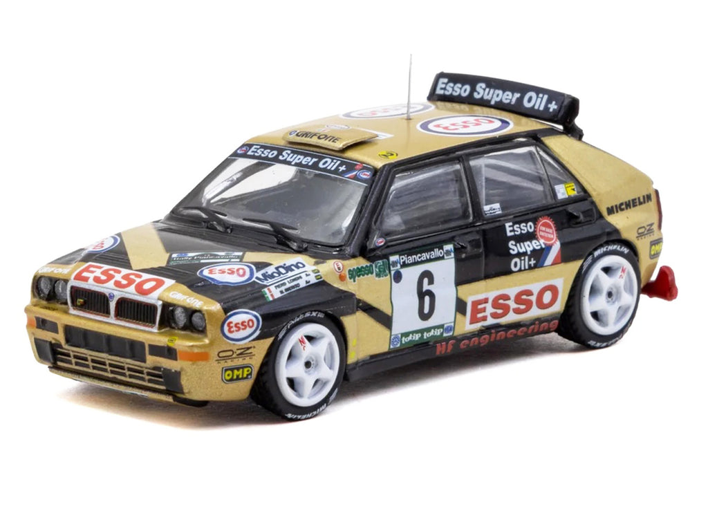 Lancia Delta HF Integrale #6 Piero Longhi - Maurizio Imerito "Esso" Winner "ECR Piancavallo Rally" (1993) "Hobby64" 1/64 Diecast Model Car by Tarmac Works - image 2