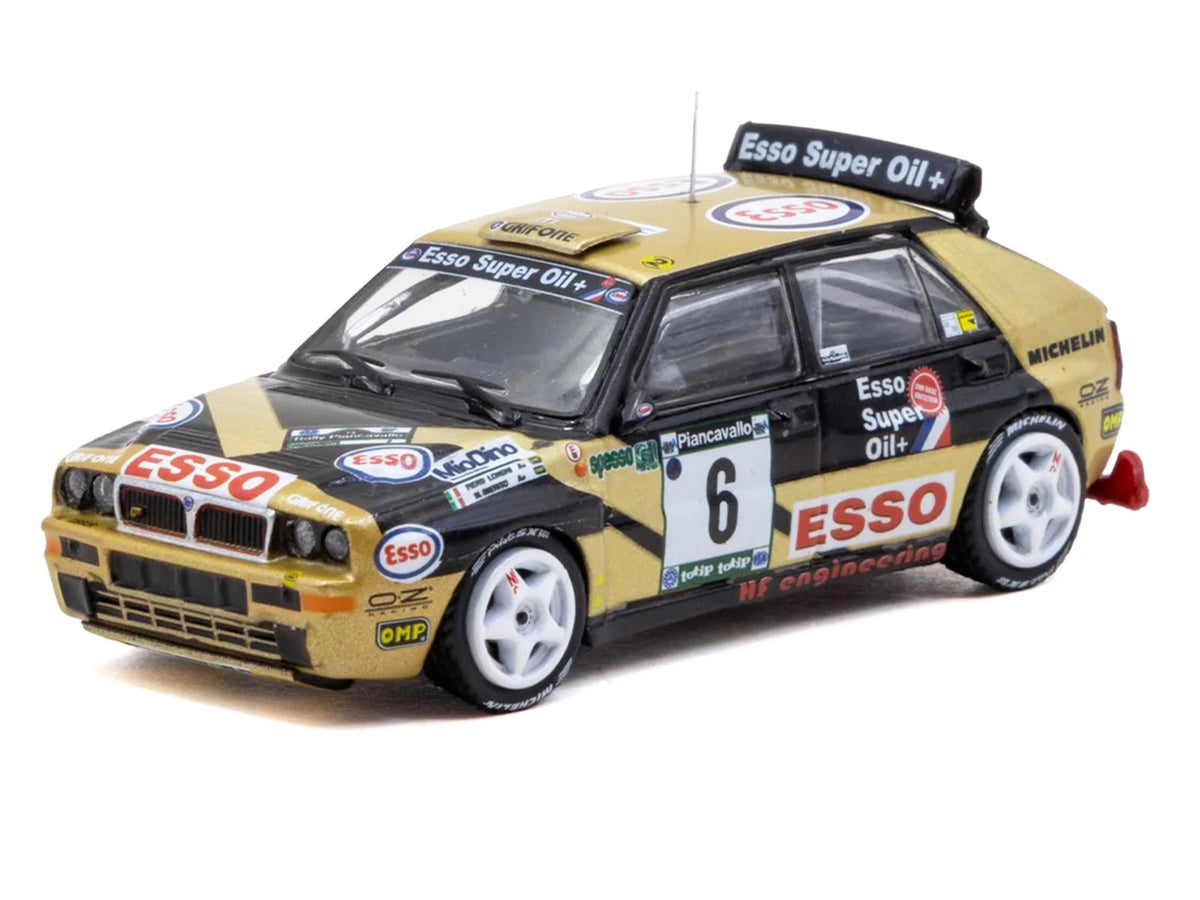 Lancia Delta HF Integrale #6 Piero Longhi - Maurizio Imerito "Esso" Winner "ECR Piancavallo Rally" (1993) "Hobby64" 1/64 Diecast Model Car by Tarmac Works - image 2