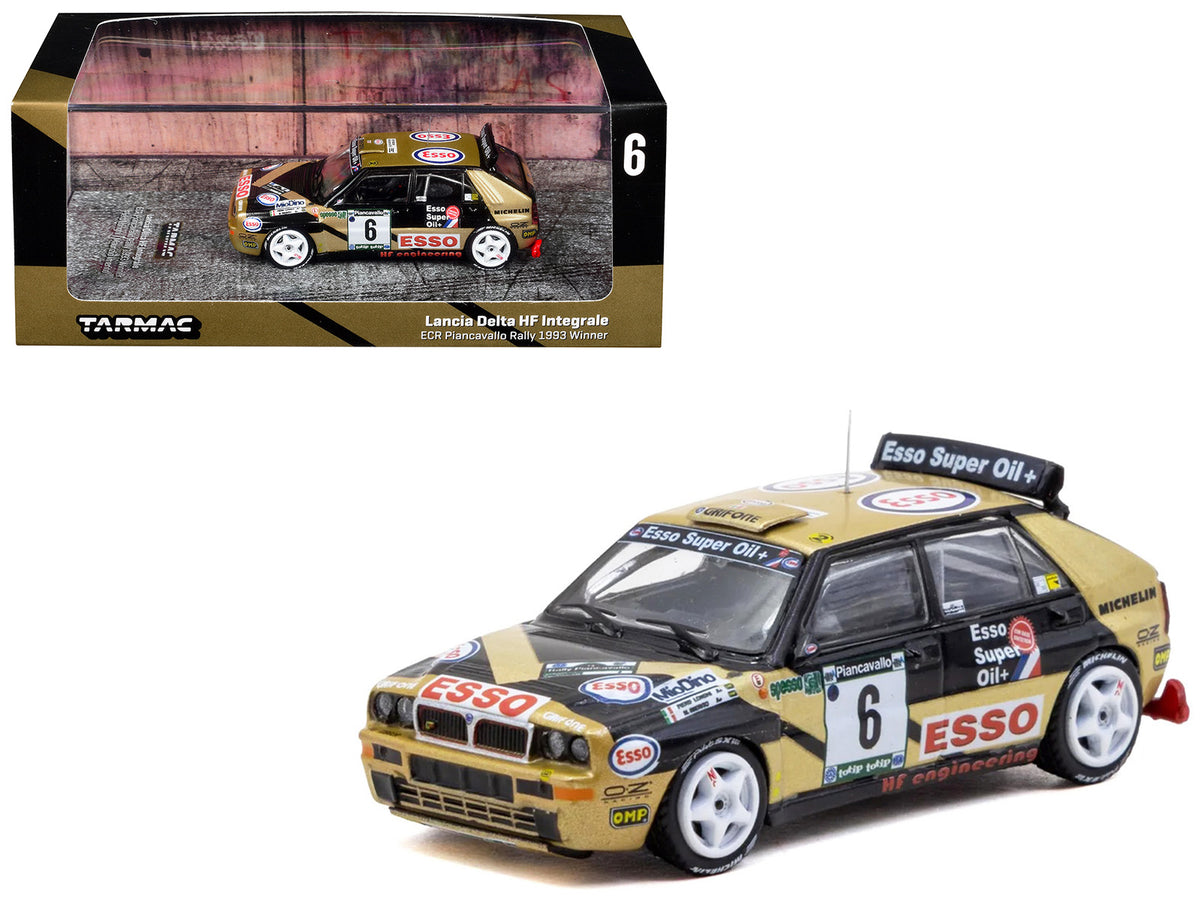 Lancia Delta HF Integrale #6 Piero Longhi - Maurizio Imerito "Esso" Winner "ECR Piancavallo Rally" (1993) "Hobby64" 1/64 Diecast Model Car by Tarmac Works