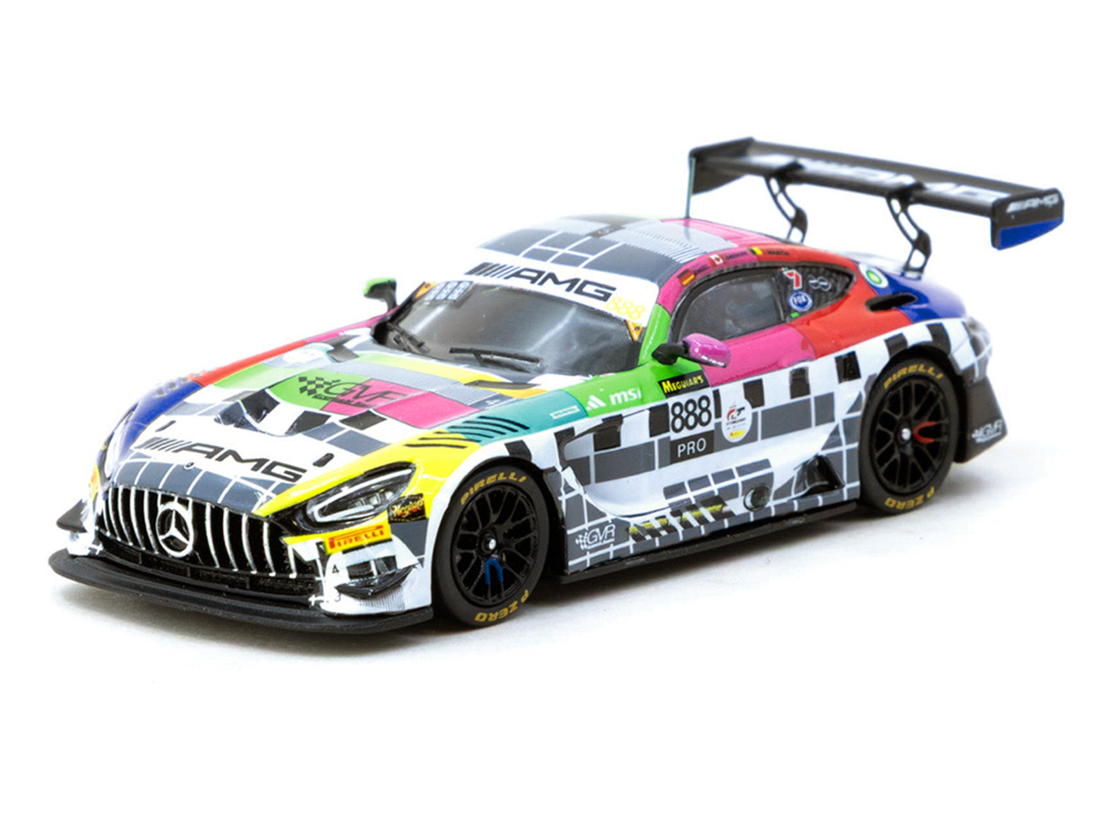 Mercedes-AMG GT3 #888 Maro Engel - Mikael Grenier - Maxime Martin "GruppeM Racing" "Bathurst 12 Hour" (2025) "Hobby64" Series 1/64 Diecast Model Car by Tarmac Works - image 2