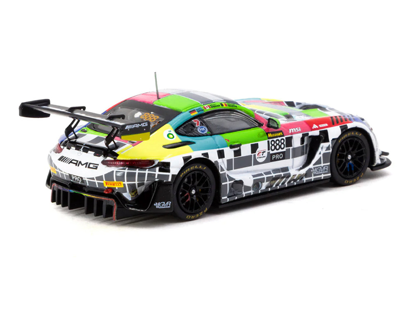 Mercedes-AMG GT3 #888 Maro Engel - Mikael Grenier - Maxime Martin "GruppeM Racing" "Bathurst 12 Hour" (2025) "Hobby64" Series 1/64 Diecast Model Car by Tarmac Works - image 3