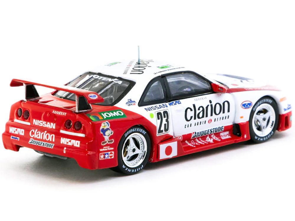 Nissan NISMO GT-R LM #23 Kazuyoshi Hoshino - Toshio Suzuki - Masahiko Kageyama "Presentation" "24 Hours of Le Mans" (1995) "Hobby64" Series 1/64 Diecast Model Car by Tarmac Works - image 3