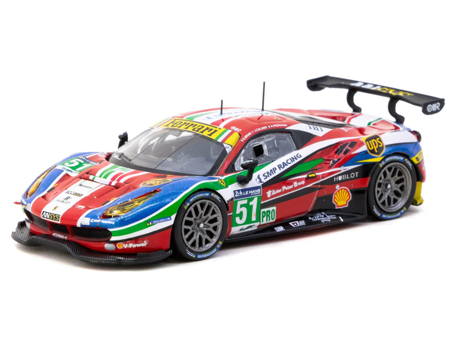 Ferrari 488 GTE #51 Gianmaria Bruni - Alessandro Pier Guidi - James Calado "AF Corse" "24 Hours of Le Mans" (2016) "Hobby64" Series 1/64 Diecast Model Car by Tarmac Works - image 2