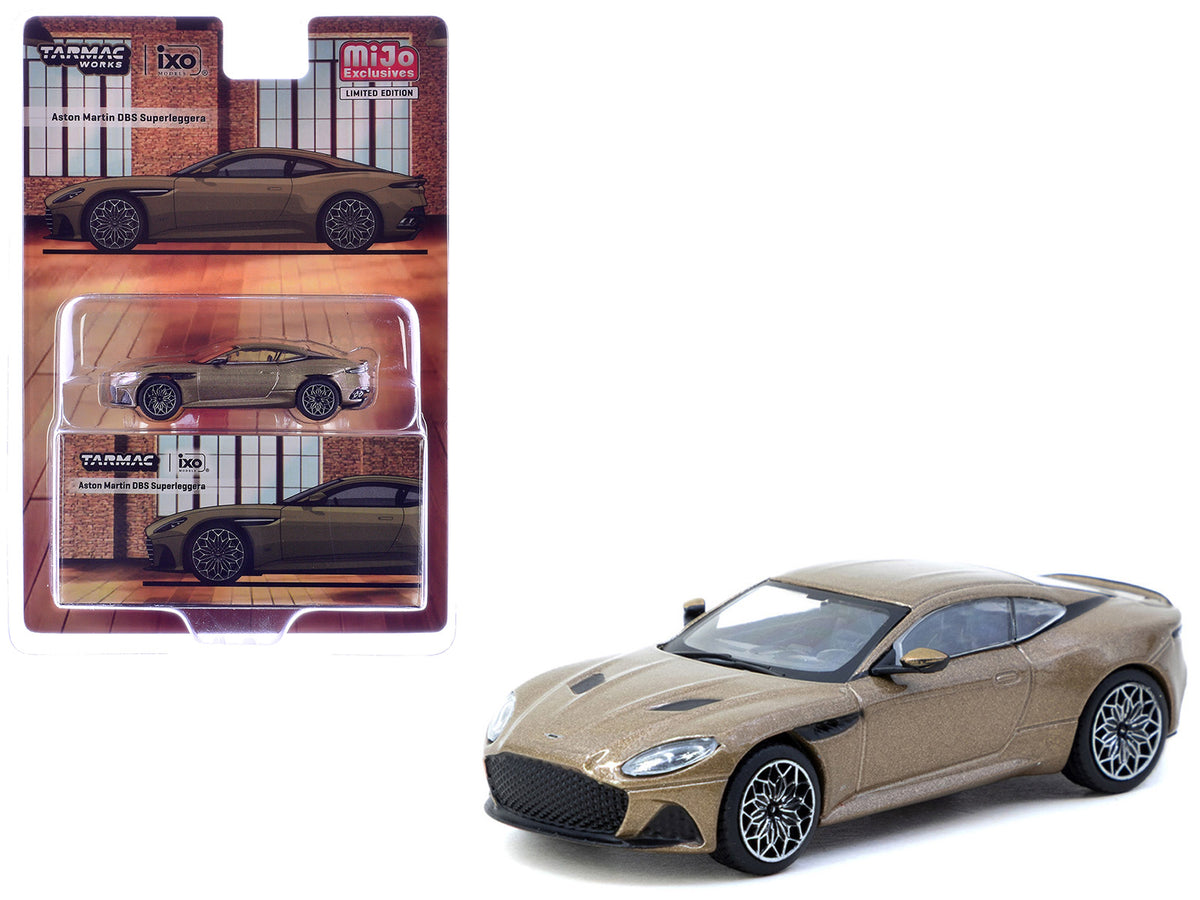Aston Martin DBS Superleggera Brown Metallic "Global64" Series 1/64 Diecast Model Car by Tarmac Works