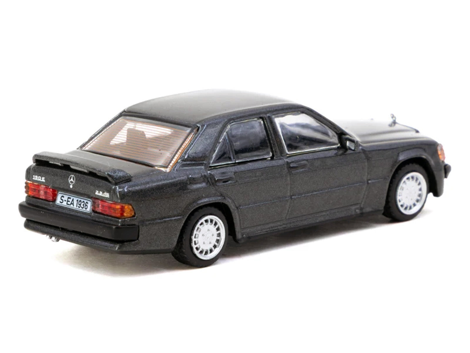 Mercedes-Benz 190 E 2.3-16 Blue-Black Metallic "Global64" Series 1/64 Diecast Model Car by Tarmac Works - image 2