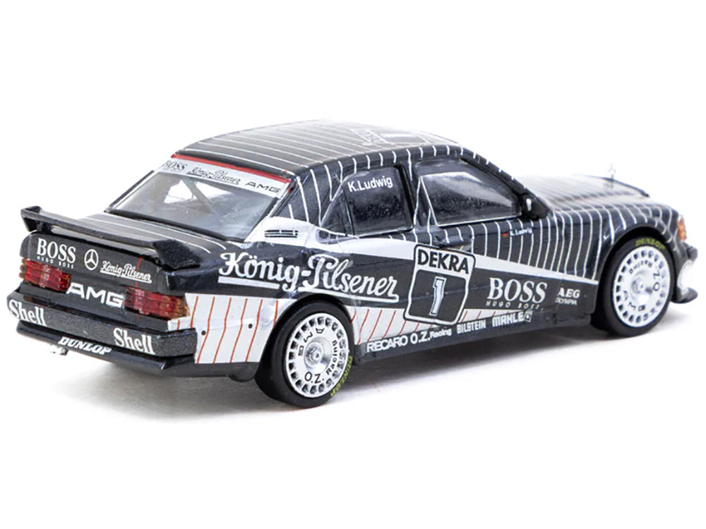 Mercedes-Benz 190 E 2.5-16 EVO 1 #1 Klaus Ludwig "Deutsche Tourenwagen Meisterschaft (DTM)" (1989) "Global64" Series 1/64 Diecast Model by Tarmac Works - image 2