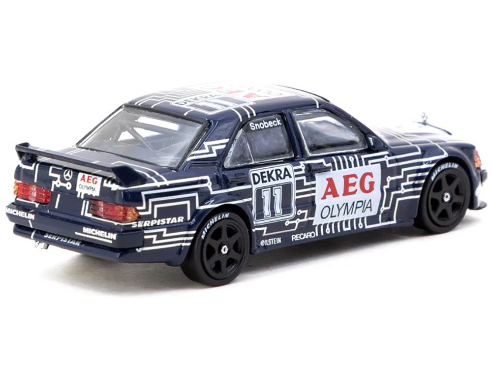 Mercedes-Benz 190 E 2.5-16 EVO 1 #11 Dany Snobeck "Deutsche Tourenwagen Meisterschaft (DTM)" (1989) "Global64" Series 1/64 Diecast Model by Tarmac Works - image 2