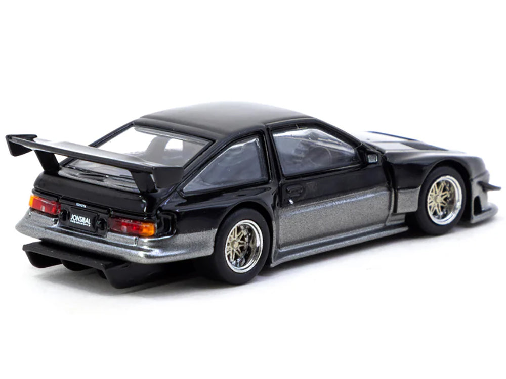 Toyota Sprinter Trueno AE86 Widebody RHD (Right Hand Drive) "Jonsibal Designworks" Black and Gray Metallic "Global64" Series 1/64 Diecast Model by Tarmac Works - image 2