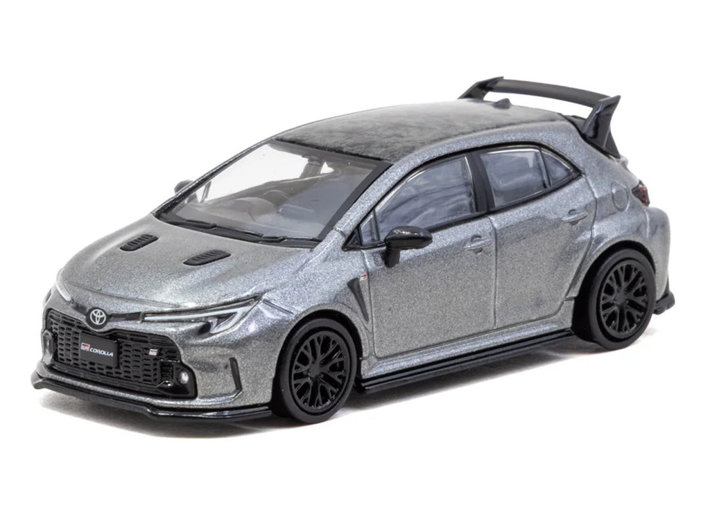 Toyota GR Corolla RHD (Right Hand Drive) Gray Metallic with Metal Oil Can Packaging "Global64" Series 1/64 Diecast Model Car by Tarmac Works - image 2