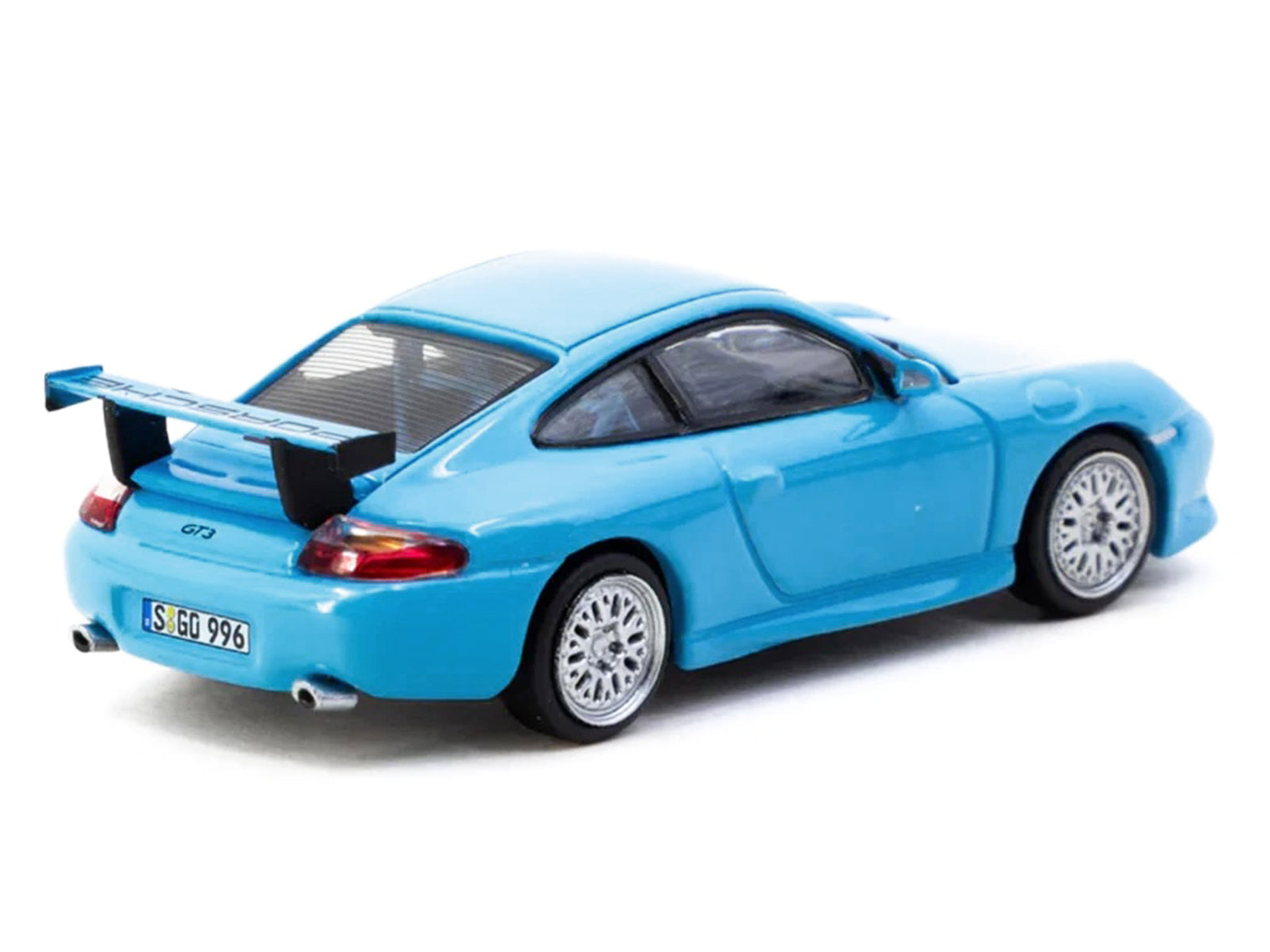 Porsche 911 GT3 (996) Light Blue "Global64" Series 1/64 Diecast Model by Tarmac Works - image 3