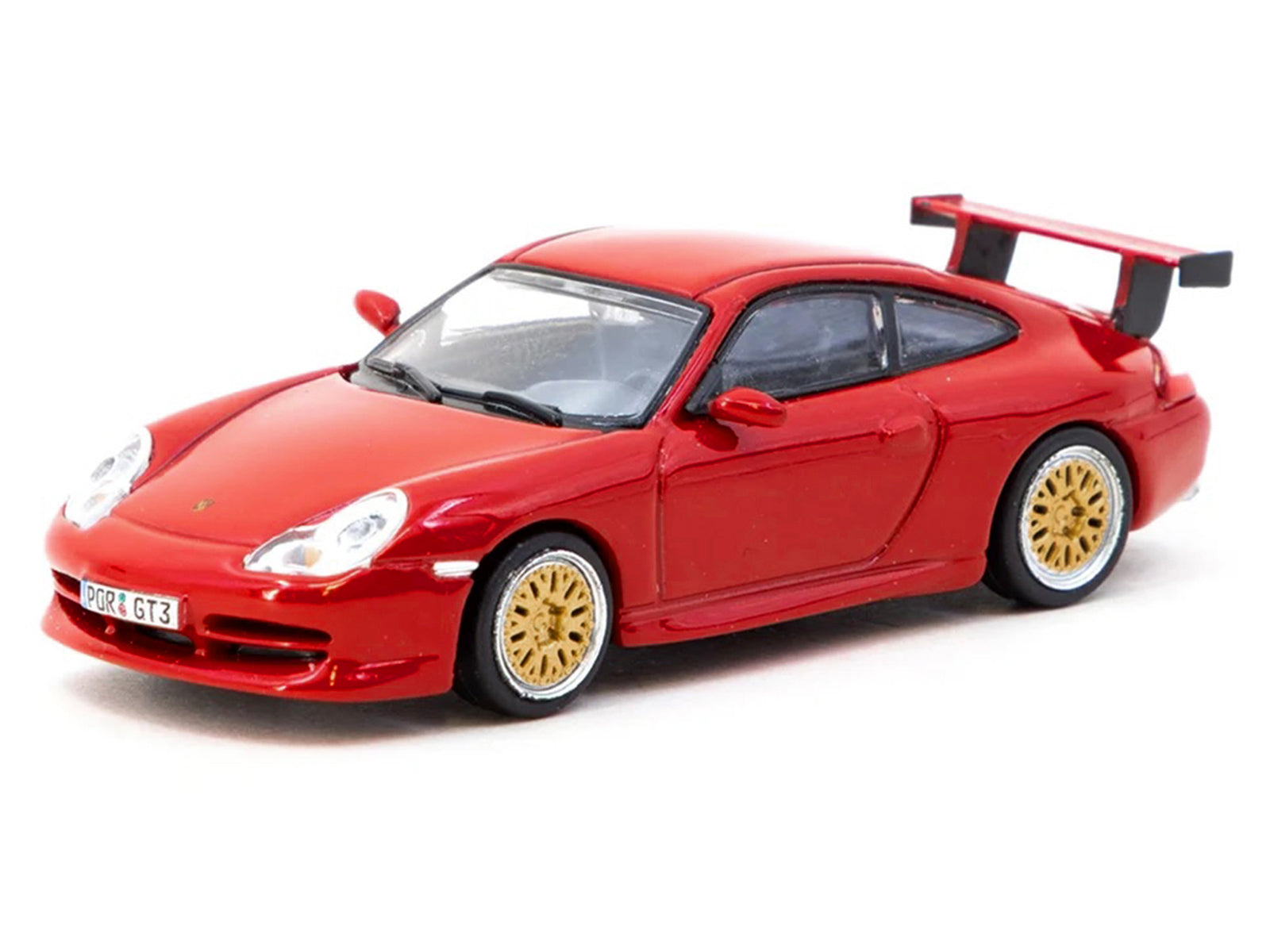 Porsche 911 GT3 (996) Red "Global64" Series 1/64 Diecast Model by Tarmac Works - image 2