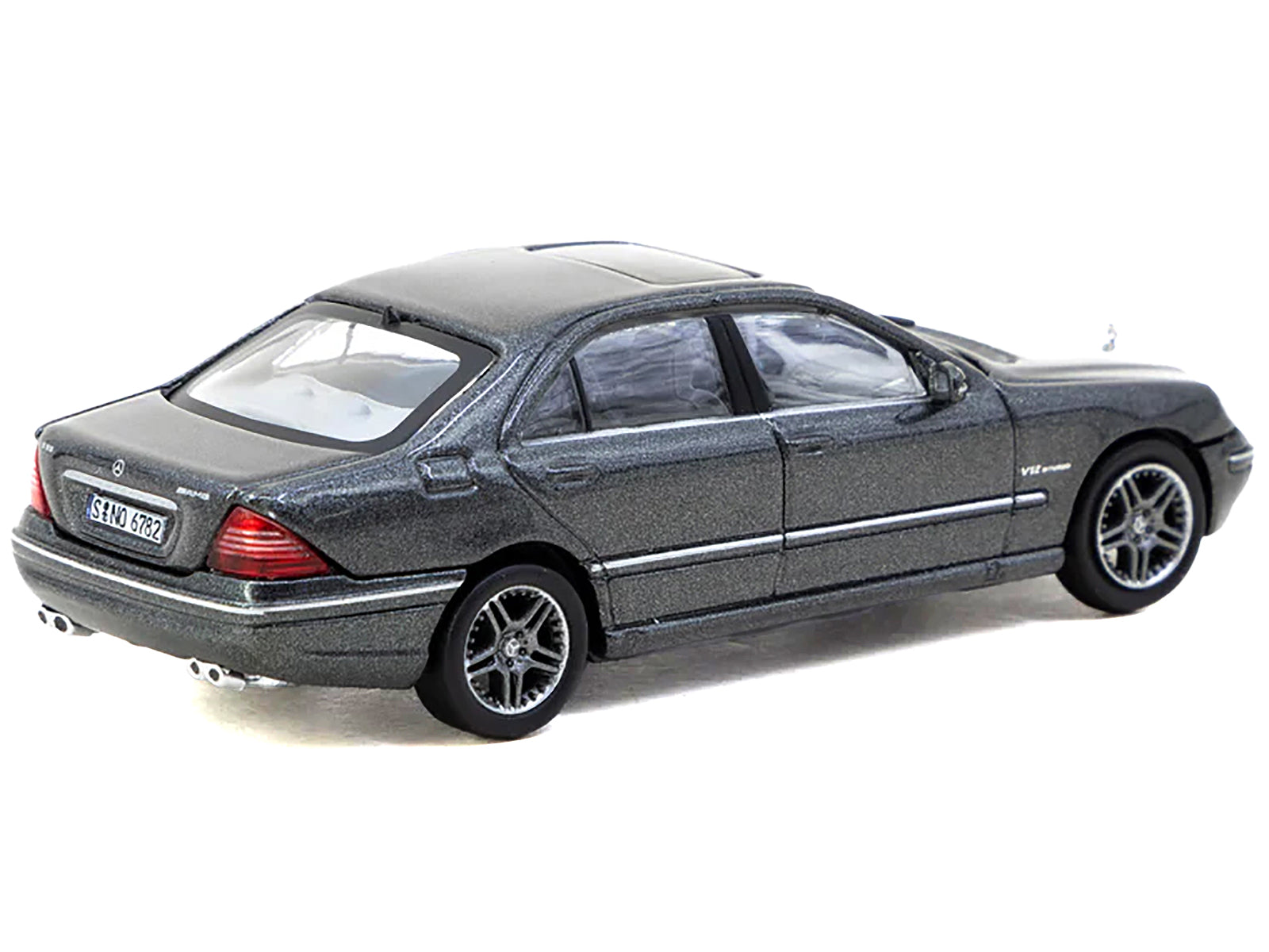 Mercedes-Benz S 65 AMG Tectite Gray Metallic "Global64" Series 1/64 Diecast Model by Tarmac Works - image 2