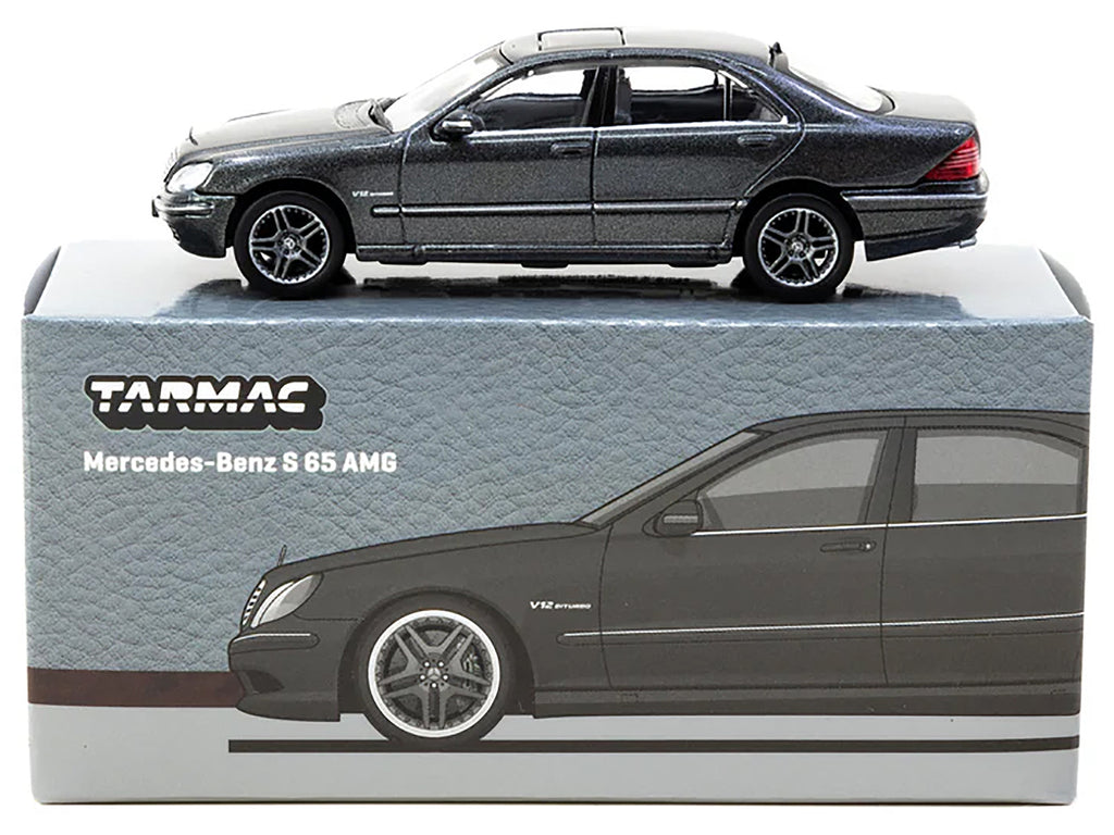 Mercedes-Benz S 65 AMG Tectite Gray Metallic "Global64" Series 1/64 Diecast Model by Tarmac Works - image 3