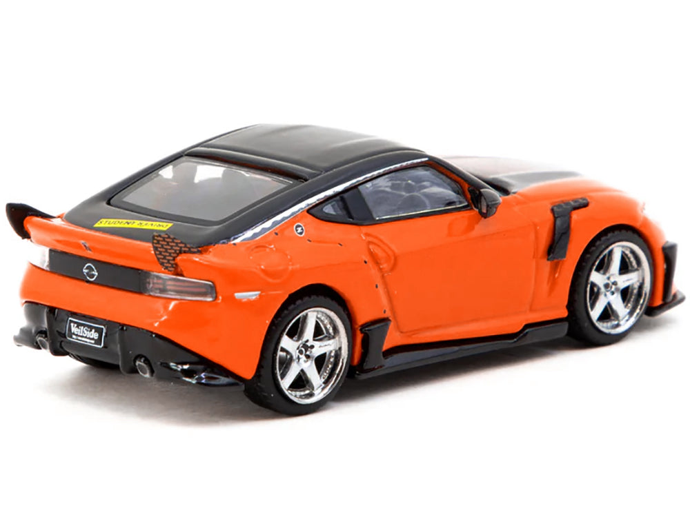Nissan VeilSide FFZ400 Fairlady Z RHD (Right Hand Drive) Orange with Black Top "Global64" Series 1/64 Diecast Model by Tarmac Works - image 2