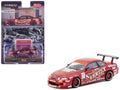 Toyota VERTEX Ridge TE3005 Soarer RHD (Right Hand Drive) Red Metallic with Graphics and Tarmac Cards "Global64" Series 1/64 Diecast Model Car by Tarmac Works